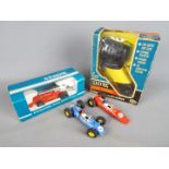 Scalextric - A small collection of vintage Scalextric cars and accessories.