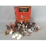 Del Prado - Approximately 20 unboxed mainly mounted and foot figures from various eras majority by