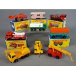 Matchbox by Lesney - A collection of nine diecast Matchbox vehicles, 5 of which are boxed.