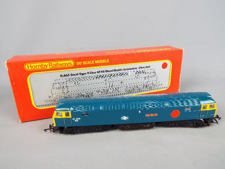 Hornby - A boxed OO gauge R863 47 Class Diesel Locomotive Repainted in BR Blue livery Op.No.