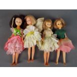 Hornby Flower Fairies Dolls - A collection of four Flower Fairy Dolls dressed in clothing.