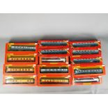 Hornby - A group of 14 boxed OO gauge coaches.