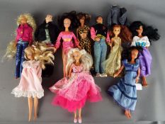 Fashion Dolls - A collection of ten poseable fashion dolls to include Noel from Hearsay,