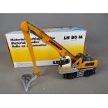 NZG - A boxed diecast 1:50 scale NZG #810 Liebherr LH80M Litronic Excavator.