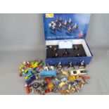 Britains, Matchbox - A mixed lot containing a small quantity of unboxed diecast, plastic figures,