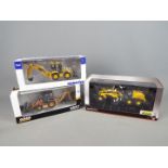 Universal Hobbies, Motorart - Three boxed diecast construction vehicles in 1:50 scale.