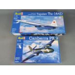 Revell - two Revell all plastic model kits to include a Canberra PR.9 model No.