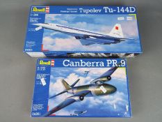 Revell - two Revell all plastic model kits to include a Canberra PR.9 model No.