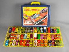 Matchbox - A Matchbox Carry Case containing four trays of 48 Matchbox diecast vehicles