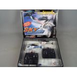 Sky Challenger game of strategy and flying skill by PicooZ Silverlit Electronics comprising two