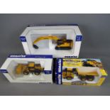 Universal Hobbies, Ertl - Three boxed diecast 1:50 scale Komatsu construction vehicles.