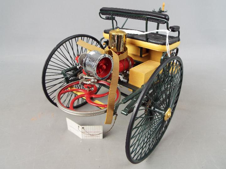 Franklin Mint - a precision diecast 1:8 scale model 1886 Mercedes Benz Patent MotorWagonodel, - Image 3 of 3