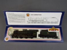 Bachmann - A boxed Bachmann OO gauge 31-153 4-6-0 Jubilee Class Steam Locomotive and Tender Op.No.