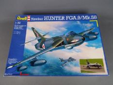 Revell - an all plastic model kit of a Hawker Hunter FGA.9/Mk.58 model No.