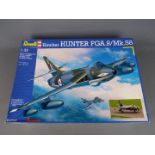 Revell - an all plastic model kit of a Hawker Hunter FGA.9/Mk.58 model No.