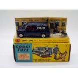 Corgi Toys - A boxed #448 BMC Mini Police Van with Tracker Dog.