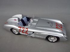 Burago/ Danbury Mint - a precision diecast model 1955 Mercedes Benz 300 SLR Mille Miglia bearing