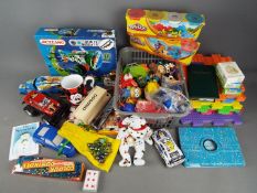 A good mixed lot of toys and games to include Meccano Multi Models 5510, a bag of marbles,