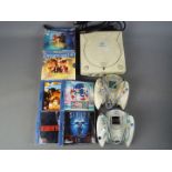 Sega - An unboxed Sega Dreamcast Games Console with 2x controllers,