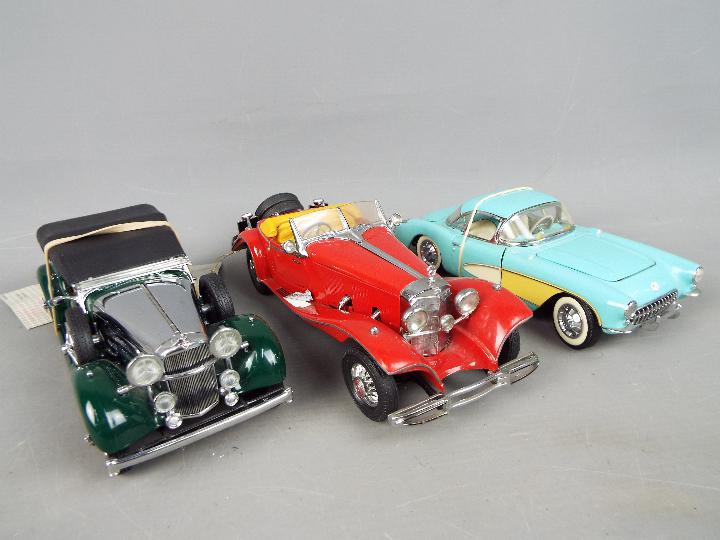 Franklin Mint - seven precision diecast 1:24 scale models comprising 1956 Chevrolet Corvette, - Image 2 of 4