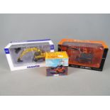 NZG, Universal Hobbies - Three boxed diecast 1:50 scale diecast construction vehicles.