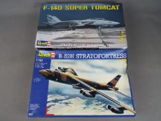 Revell - two Revell all plastic model kits to include a F-14D Super Tomcat model No.
