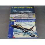 Revell - two Revell all plastic model kits to include a F-14D Super Tomcat model No.