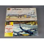 Revell - two all plastic model kits by Revell to include Famous Aircraft Series Convair R3Y-2