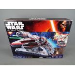 Star Wars 'The Force Awakens' Millennium Falcon action figure playset, by Hasbro, NERF dart action,