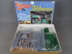 Gerry Anderson - Thunderbirds - a Happinet all plastic model kit of Thunderbird TB 2 & container