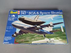 Revell - a Boeing 747 SCA & Space Shuttle all plastic model kit, model No.