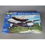 Revell - a Boeing 747 SCA & Space Shuttle all plastic model kit, model No.