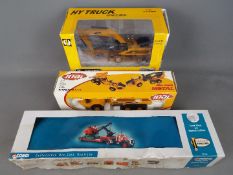 Corgi, Joal, Hy-Truck - Three boxed diecast 1:50 scale construction vehicles.