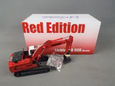 NZG - A boxed diecast 1:50 scale NZG #856/03 Red Edition Liebherr R936 Litronic Excavator.