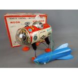 Moon Explorer - a remote control, battery operated Moon Explorer with revolving lights,