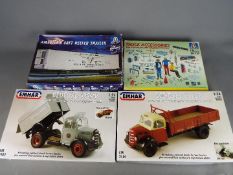 Emher, Italeri - Four boxed plastic model kits in 1:24 scale.