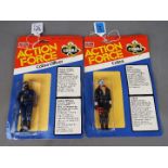 Palitoy, Action Force, Action Man - Two carded Action Force figures by Palitoy.