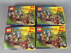 Lego - Four factory sealed boxes of Lego from the Lego 'Lord of the Rings' Series.