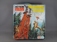 Palitoy, Action Man - A boxed Palitoy Action Man Training Tower with Escape Slide and Crane.