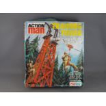 Palitoy, Action Man - A boxed Palitoy Action Man Training Tower with Escape Slide and Crane.