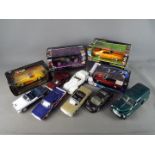 Maisto, Mira, Bburago, Other - 12 predominately unboxed diecast model cars mainly 1:24 scale.