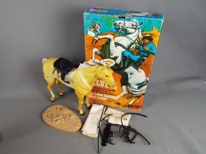 Marx - Two boxed 'The Lone Ranger' horses including 'Silver' and 'Scout' and an unboxed Canoe - Image 2 of 3