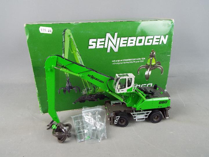 NZG - A boxed 1:50 scale diecast NZG #894 Sennebogen 860M Materials Handling Machine.