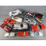 Franklin Mint, Maisto, Bburago, Polistil, Solido - 11 unboxed diecast model cars in various scales.