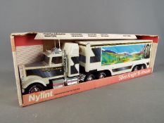 Nylint - A boxed Nylint #345 'Silver Knight' 18-Wheeler pressed steel American truck.