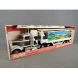 Nylint - A boxed Nylint #345 'Silver Knight' 18-Wheeler pressed steel American truck.