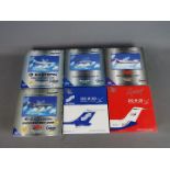 Gemini Jets - Six boxed diecast 1:400 scale model aircraft by Gemini Jets, in various liveries.