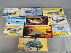 Airfix, Heller, Academy, Hasegawa, Others - 10 boxed model kits in various scales.