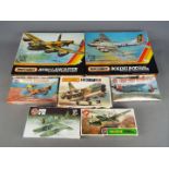 Matchbox, Airfix - Seven boxed plastic model kits in 1:72 scale.