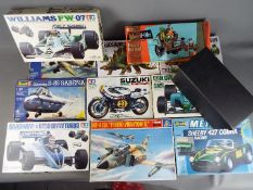 Tamiya, Revell, Italeri plastic model kits.